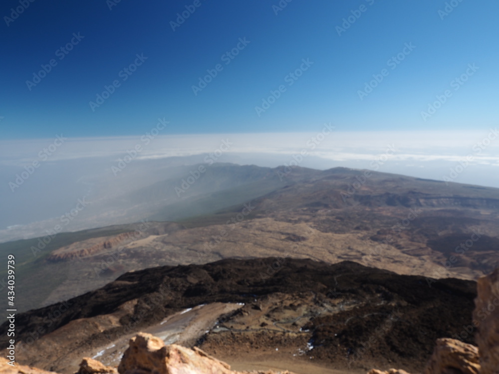 Volcano Teide. Tenerife, Canary Islands, Spain. Highest point in Spain 