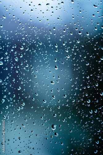 rainy days  rain drops on the window surface