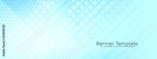 Wallpaper Mural Bright geometric soft blue banner design Torontodigital.ca