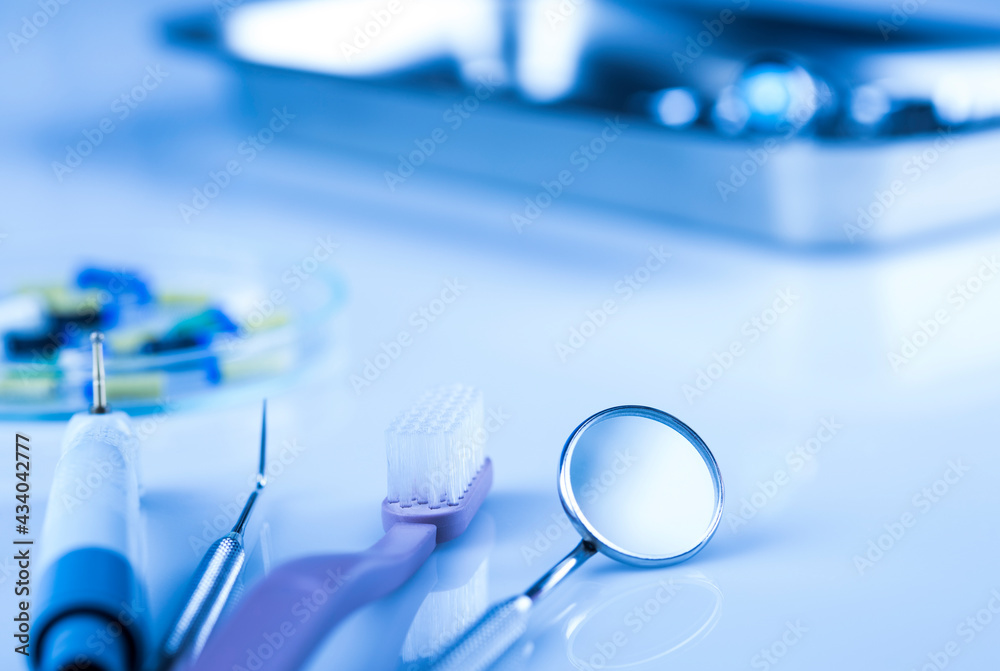 Close-up Dental Instruments Close-up Dental Instruments