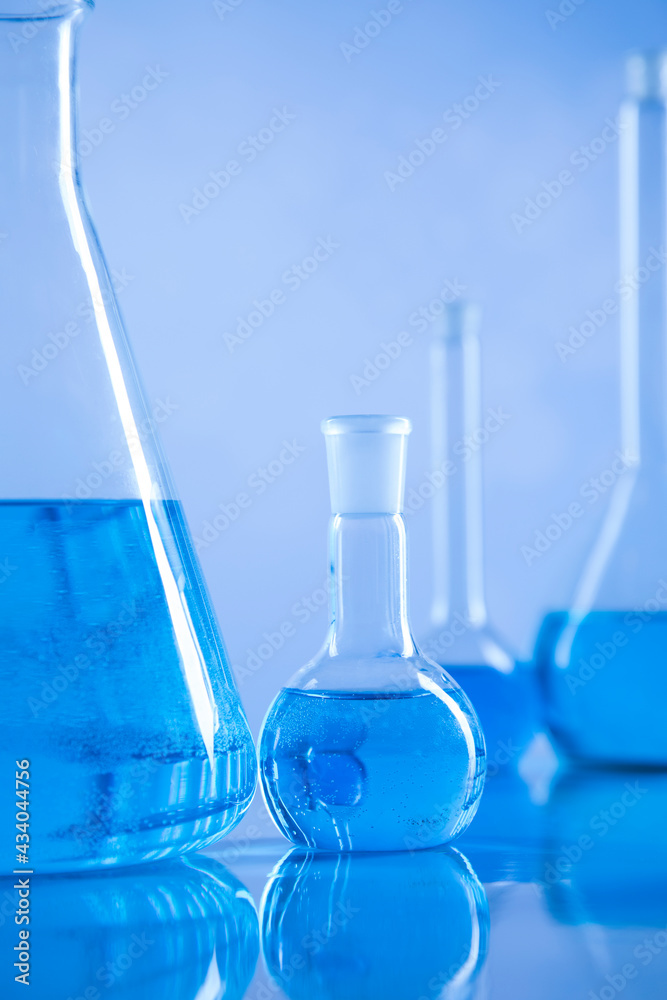 Development, Scientific glassware for chemical experiment Development, Scientific glassware for chemical experiment
