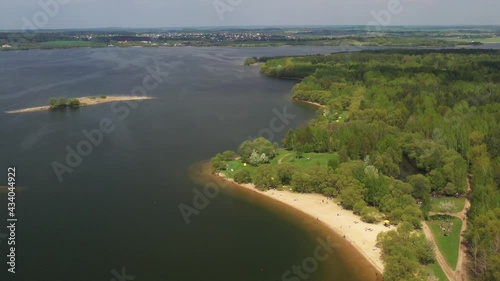 Zaslavskoe reservoir or the Minsk Sea near the city of Minsk. Belarus photo