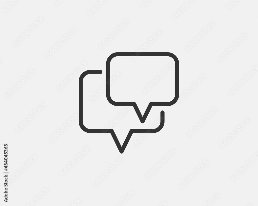 Chat icon vector design element. Talk bubble speech sign. Dialogue balloon. Chat icon vector design element. Talk bubble speech sign. Dialogue balloon.