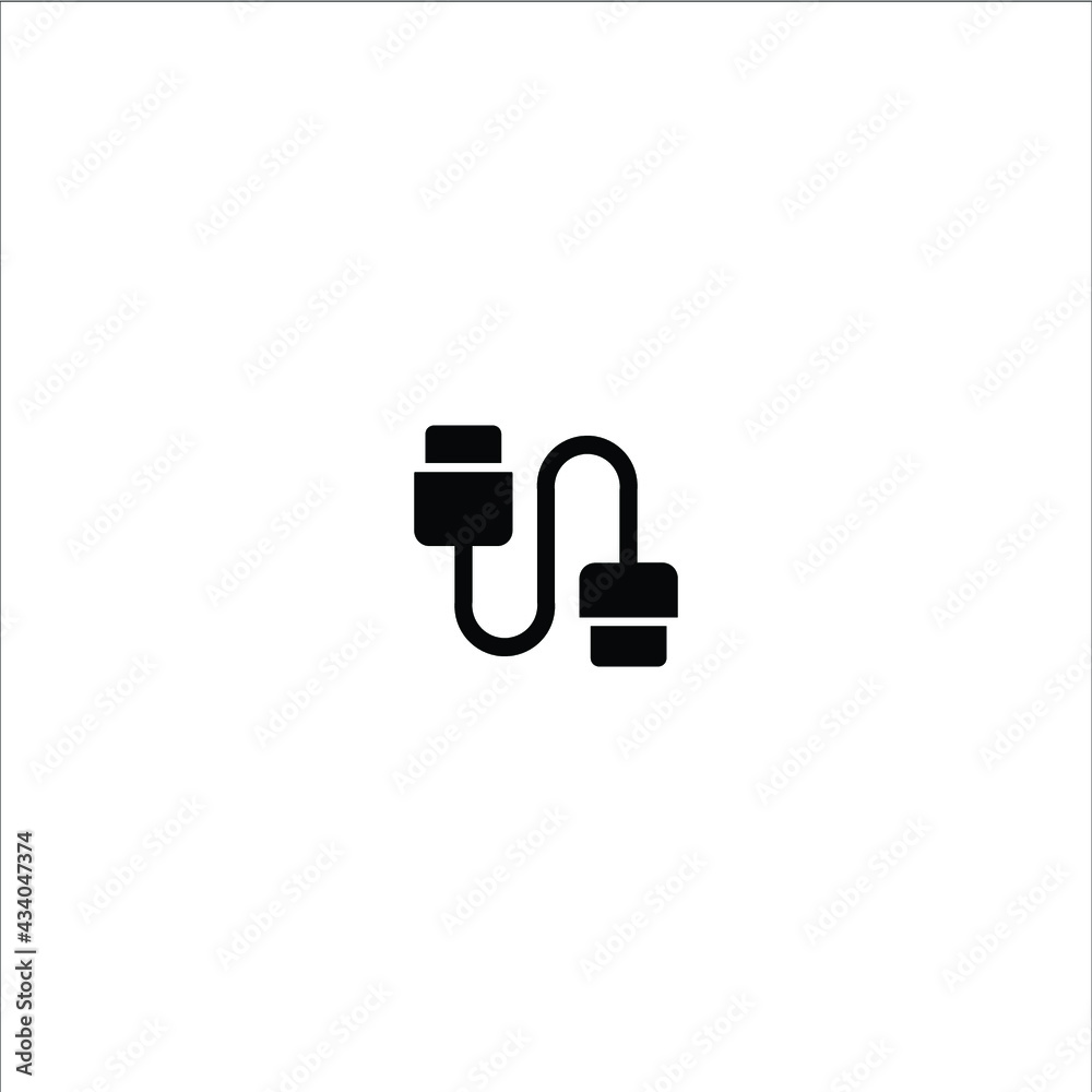 USB solid icon vector USB solid icon vector