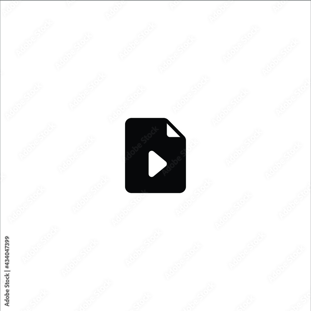 Mp4 video file solid icon Mp4 video file solid icon