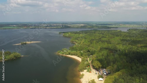 Zaslavskoe reservoir or the Minsk Sea near the city of Minsk. Belarus photo