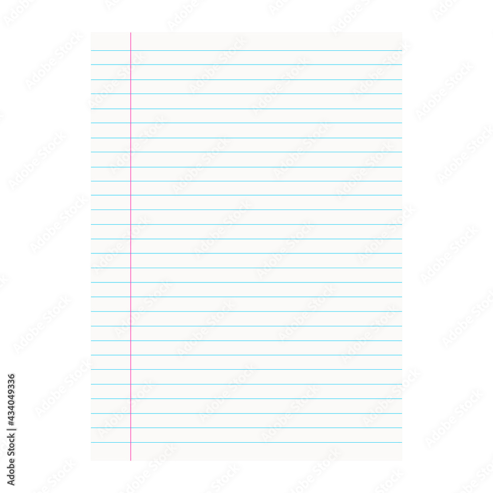 Blank Sheet of Paper in Ruler Isolated on White Background. Vector Illustration Blank Sheet of Paper in Ruler Isolated on White Background. Vector Illustration