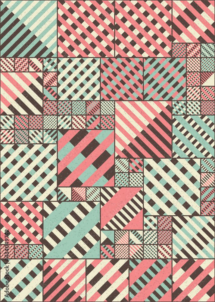 Obraz premium Abstract Geometric Pattern generative computational art illustration