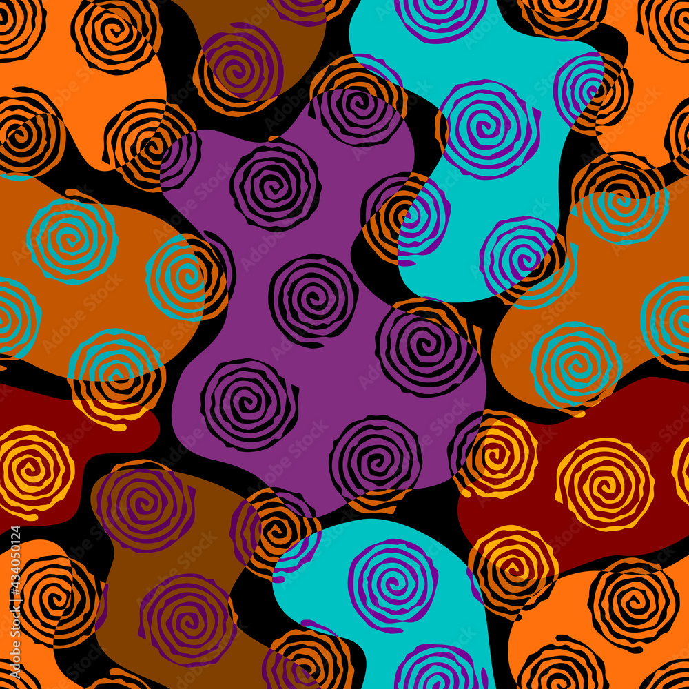 Fototapeta premium Patchwork textile pattern. Seamless quilting design background.
