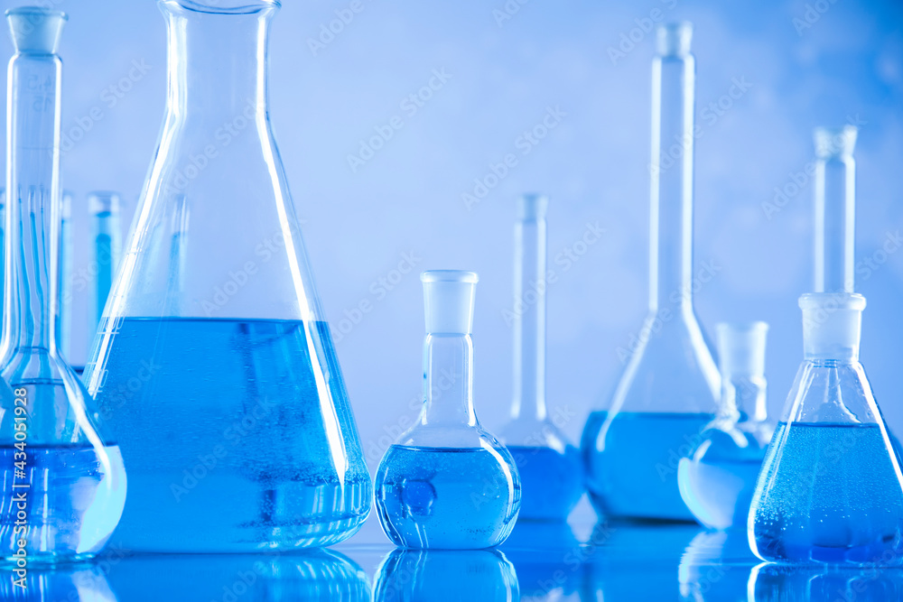 Development, Scientific glassware for chemical experiment Development, Scientific glassware for chemical experiment