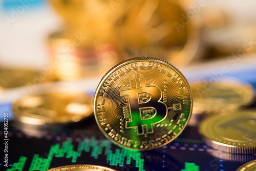 Chart, Bitcoin Trading Concept, virtual money