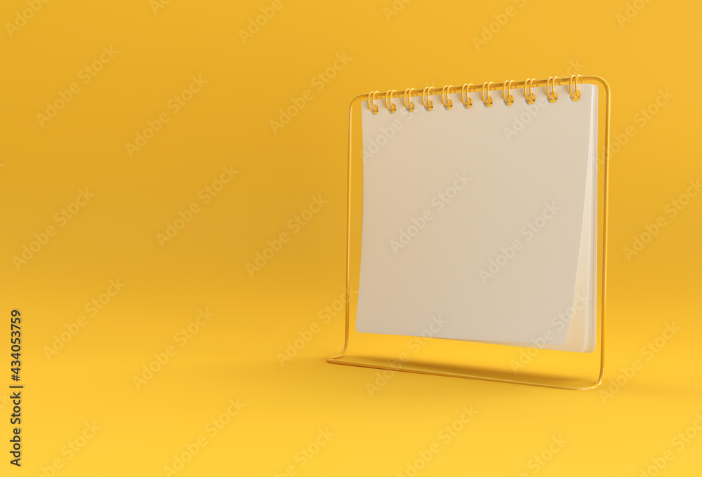 3D Render Notebook mock up with clean blank for design and advertising, 3d illustration perspective view. 3D Render Notebook mock up with clean blank for design and advertising, 3d illustration perspective view.