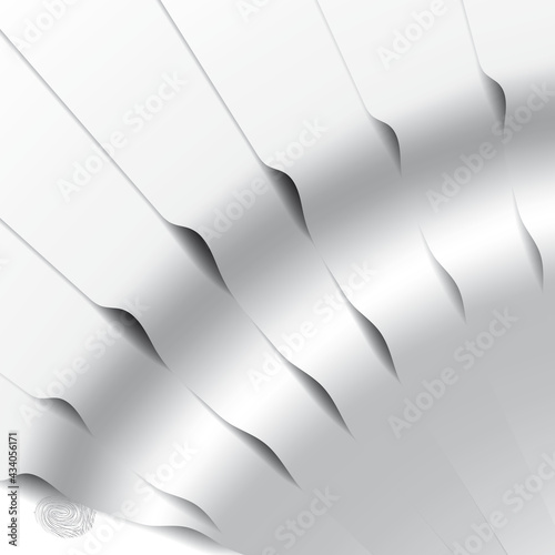 Hintergrund weiss Welle Fingerabdruck 2