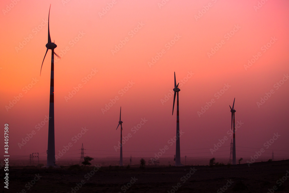 Obraz premium wind energy, wind power station, wind mills
