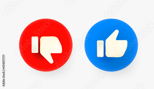 YES or NO 3d buttons. Icons useful for web and mobile applicatiions