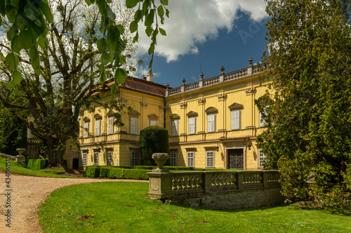 Baroque castle of Czech village Buchlovice, Czech Republic