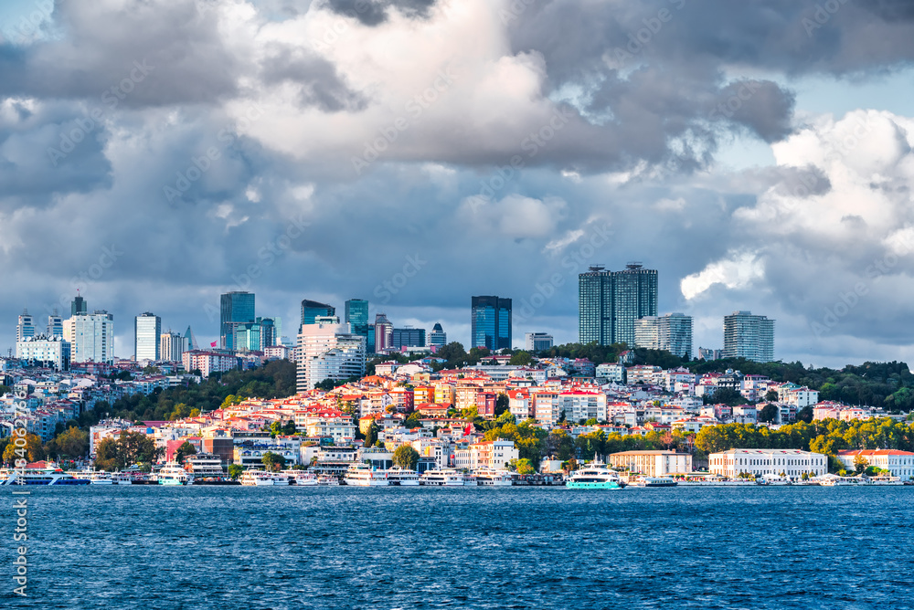 Istanbul, Turkey - Coastal Bosphorus cityscape