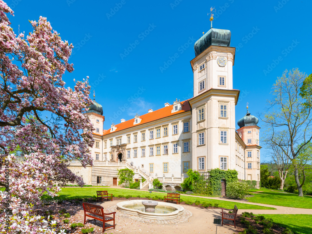 Mnisek pod Brdy - romantic castle with beautiful garden, Czech Republic