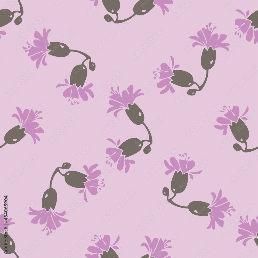 Drawing bloom purple flowers roses. Cute meadow floral seamless pattern. Nature abstract background vector wallpaper. Line art botanical illustration for graphic design. Trendy pastel colors paint Drawing bloom purple flowers roses. Cute meadow floral seamless pattern. Nature abstract background vector wallpaper. Line art botanical illustration for graphic design. Trendy pastel colors paint