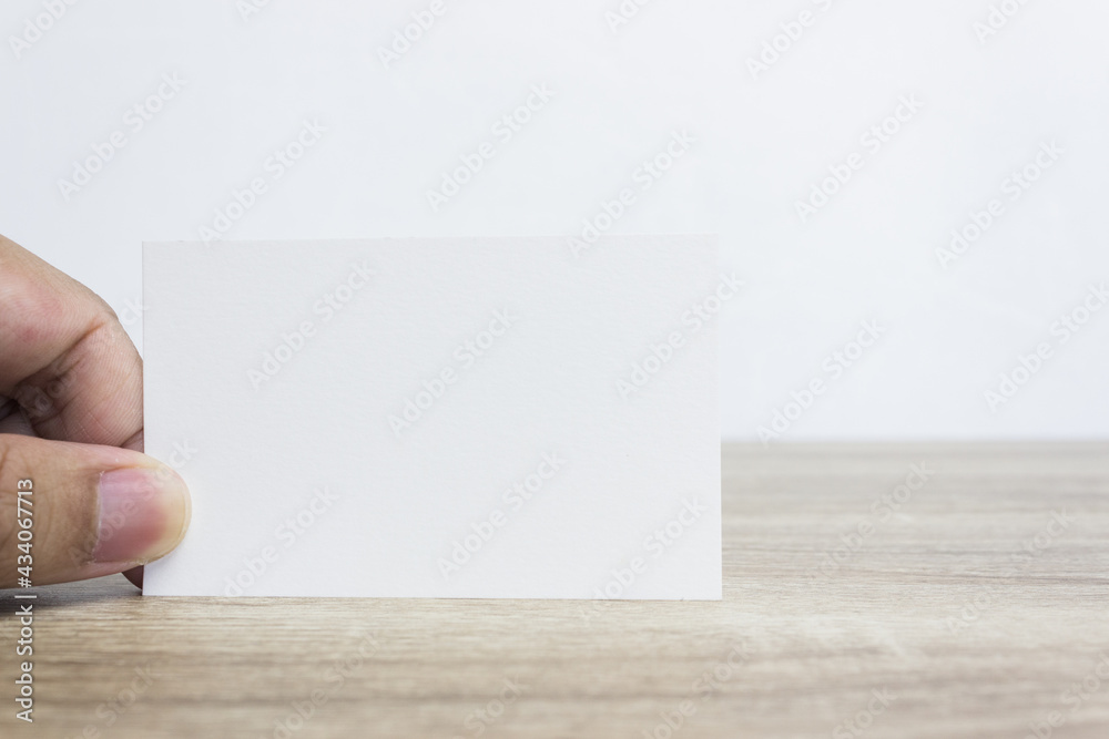 Obraz premium A white paper on table
