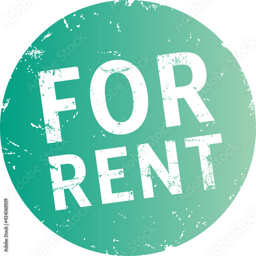 Button For rent zerkratzt