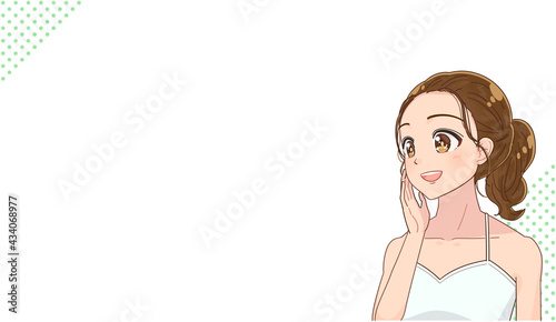 肌がきれいな女性 美容