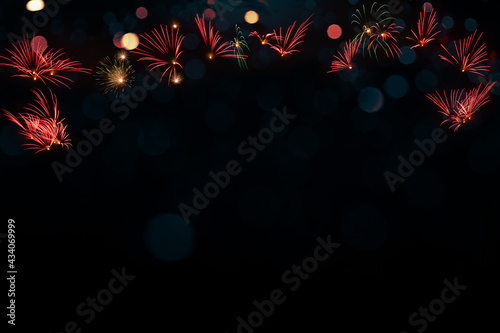 colorful fireworks for background
