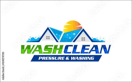 Illustration vector graphic of pressure power wash spray logo design template-26