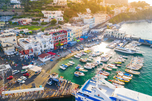 The Marina Grande and north coast of Capri Island, Italy © Zstock