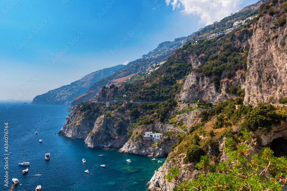 Aerial view of the stunning Amalfi Coast