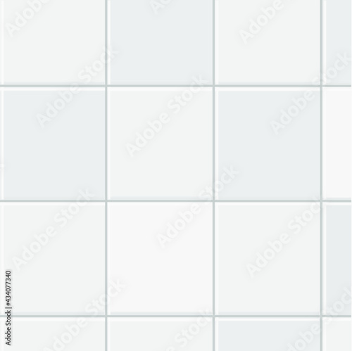 White tiles texture. Abstract white vector background
