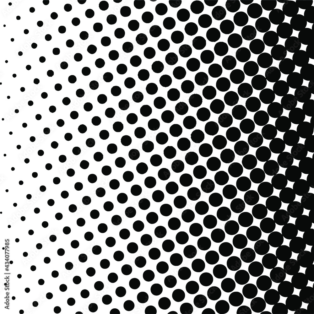 Black halftone background. Black polka dot. Halftone pattern. Modern Halftone Background, backdrop, texture, pattern. Vector illustration. Halftone Backdrop.	