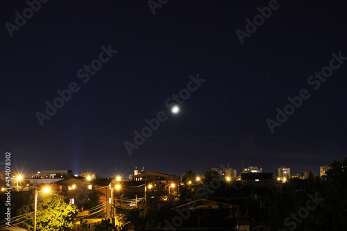 night view skyline of the city Ploiești 