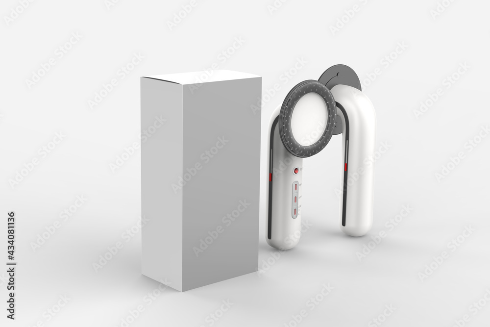 pore cleaner laser skin energy activation instrument wrinkle remover tool machine skin care products beauty equipment. 3d illustration pore cleaner laser skin energy activation instrument wrinkle remover tool machine skin care products beauty equipment. 3d illustration