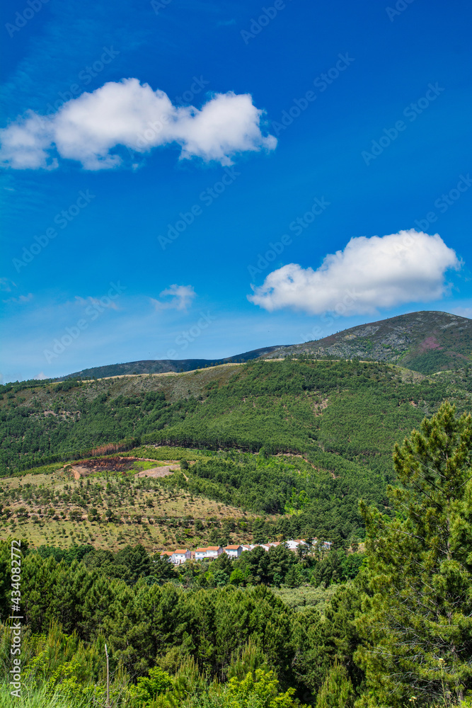 Majestic Landscape Of Forest And Mountains.
Landscape Of Sierra De Gata Located North Of Caceres In Extremadura-Spain. Landscape Concept