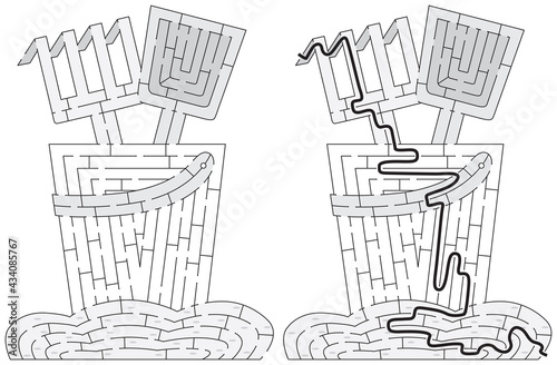 Sand bucket maze