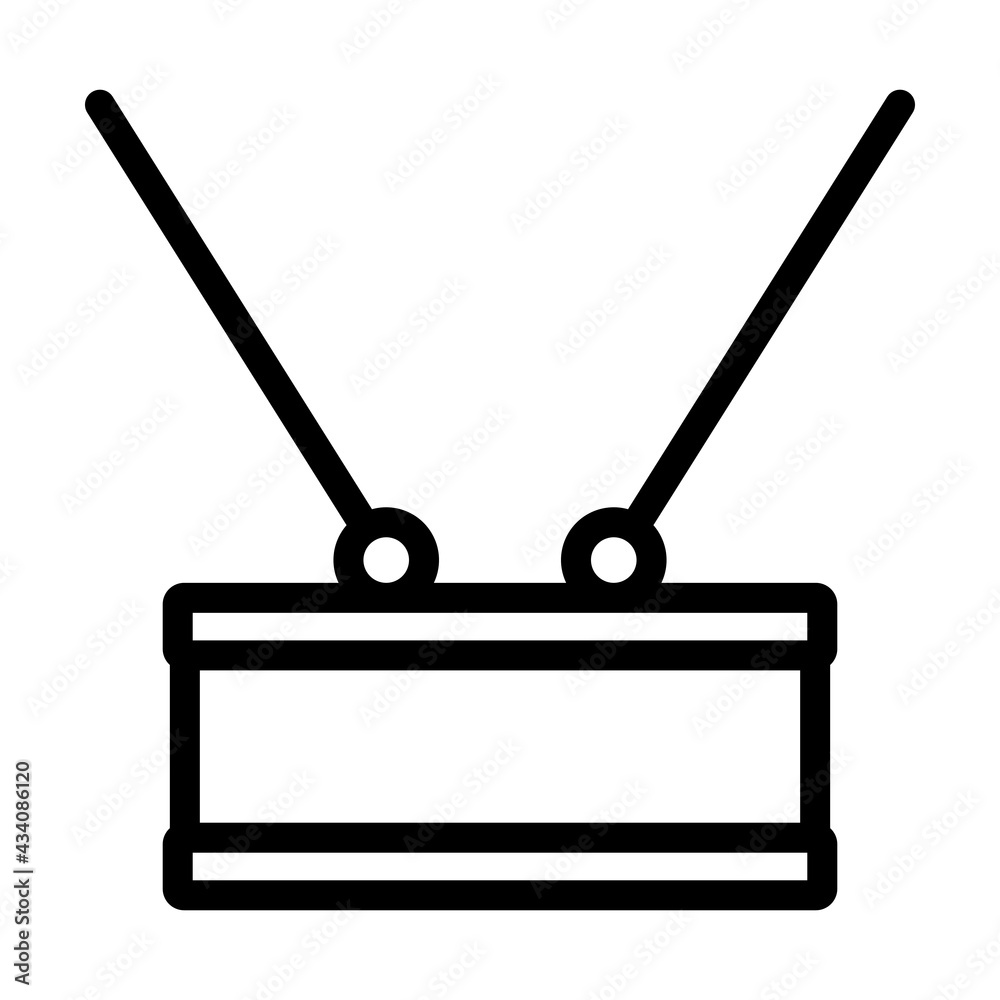 Fototapeta premium Drum Toy Icon