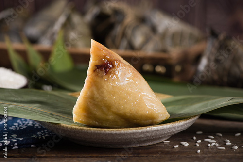 Dragon Boat Festival Chinese rice dumpling jujube zongzi  photo