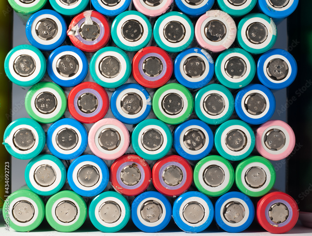 Batteries pattern multi color Batteries pattern multi color