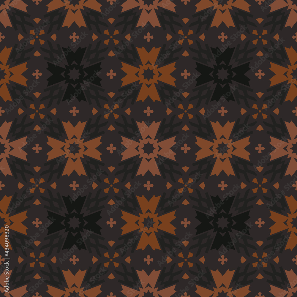 Fototapeta premium Vintage geometric pattern seamless retro design