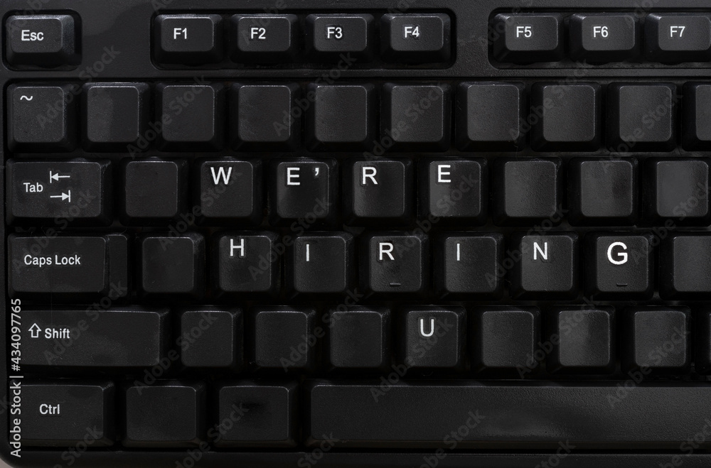 we're hiring you written with keyboard letters rearranged we're hiring you written with keyboard letters rearranged