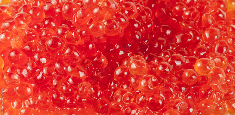 Red caviar background Red caviar background