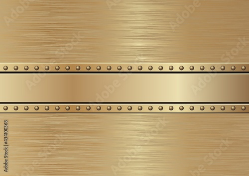 long golden  plaque