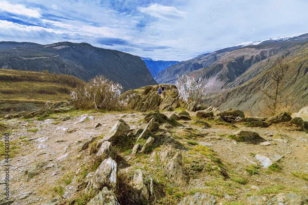 Beautiful landscape on Chulyshman valley in Altai Republic. Wild nature of Russia. Beautiful landscape on Chulyshman valley in Altai Republic. Wild nature of Russia.