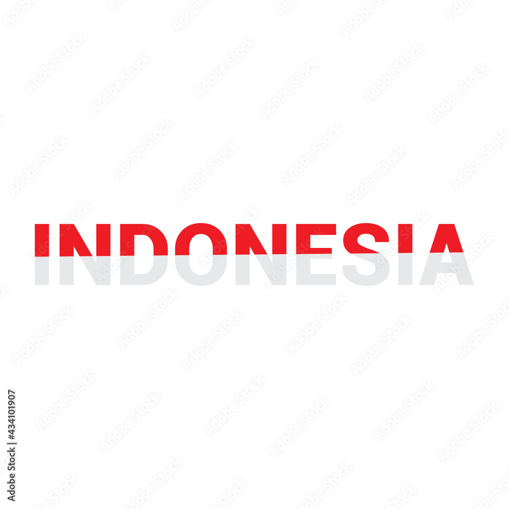 indonesia flag logo icon vector template.