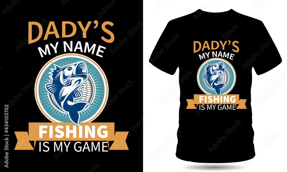 Dad Fishing tshirt design