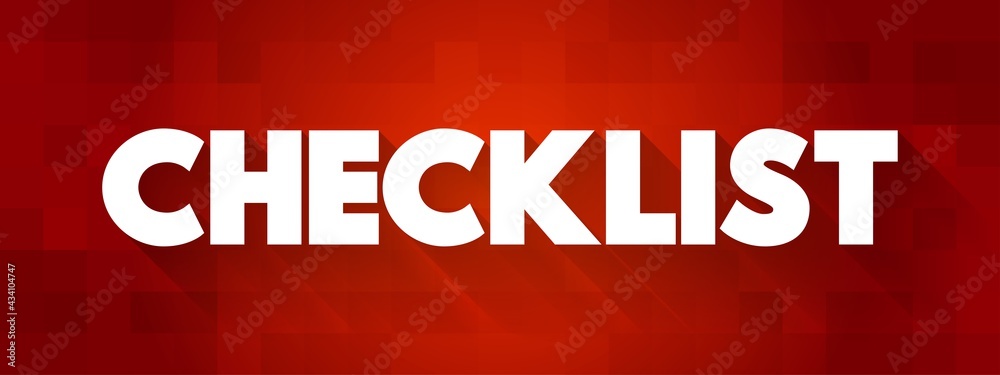 Obraz premium Checklist text quote, concept background