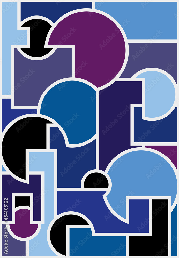 abstract background in cubism style