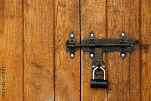 old lock on the door