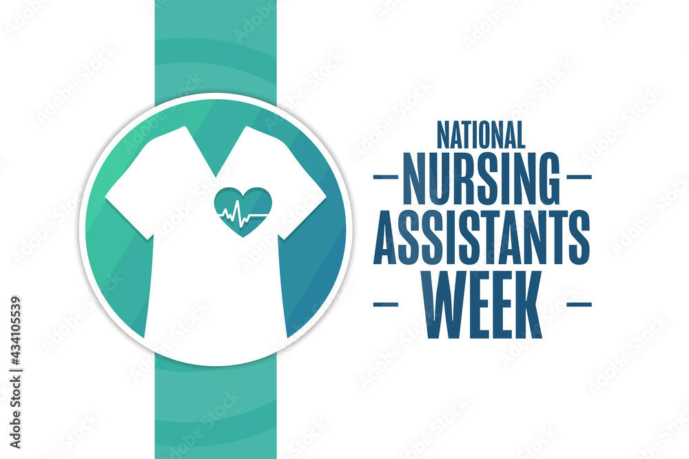 National Nursing Assistants Week Holiday Concept Template For